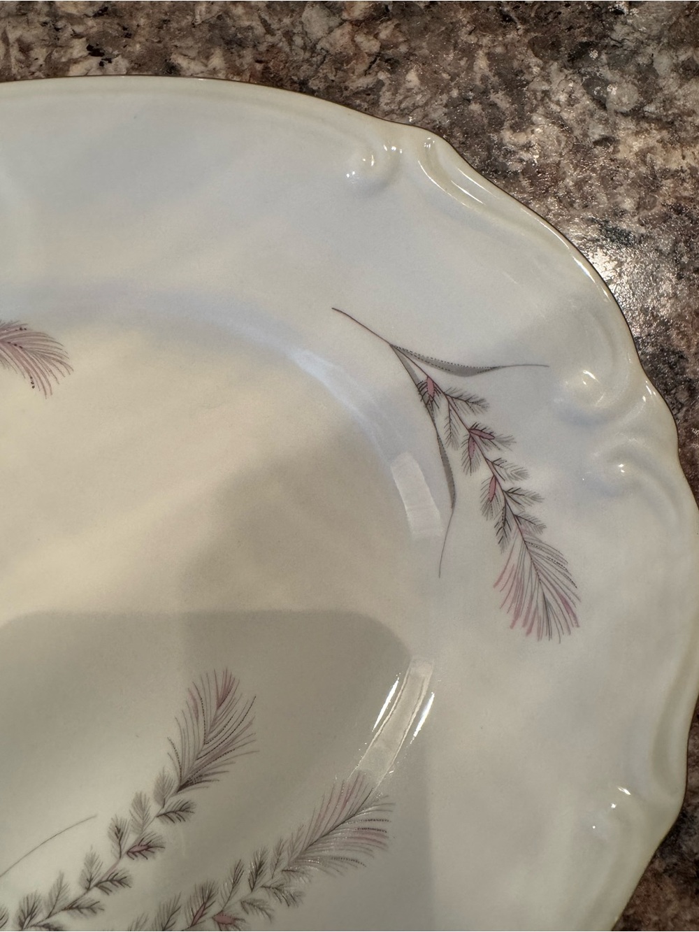 Chodziez-Poland "Thistle" pattern oval serving platter - Picture 5 of 10